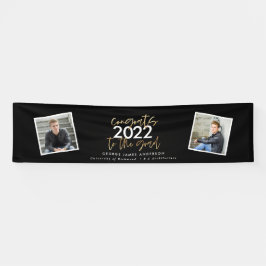 Schwarz + Gold, modernes Drehbuch, Multi-Foto-Absc Banner