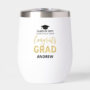 Schwarz & Gold   Name Gratuliere Absolvent Abschlu