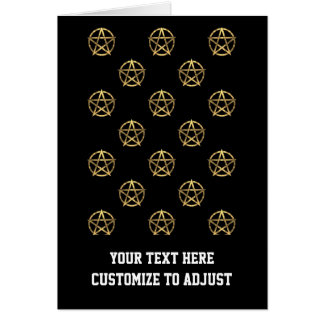 Schwarz-Gold-Pentagramm