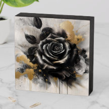 Schwarz-Gold-Rose