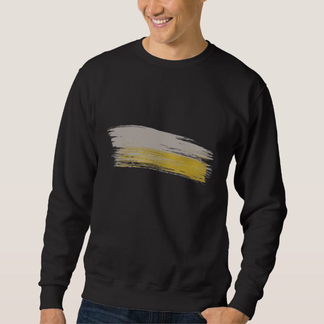 Schwarz-Gold-Sweatshirt Sweatshirt (Vorderseite)