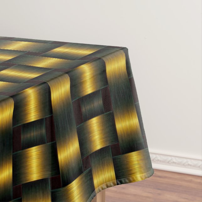 Schwarz-Gold-Tablett Tischdecke (Beispiel)