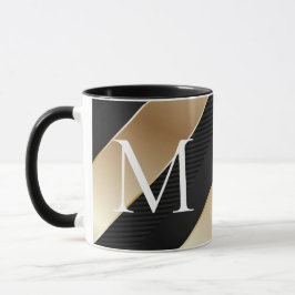 Schwarz-Gold-Tasse Tasse
