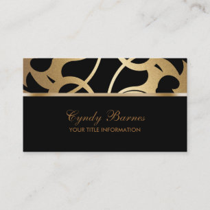 Schwarz-Gold-Visitenkarte Visitenkarte