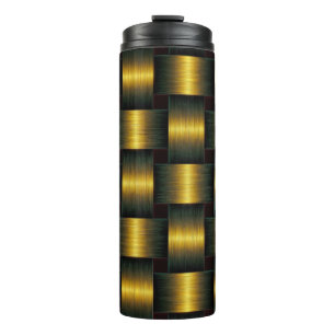 Schwarz-Gold-Wärmer Thermosbecher
