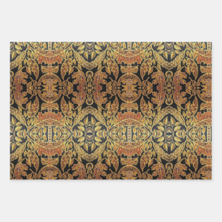 Schwarz-Gold-Wrapping-Paper-Set Geschenkpapier Set