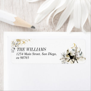 Schwarz-Gold-Zauberwald-Foto Weihnachten