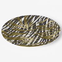 Schwarz & Gold Zebramuster Safari Chic Glamour