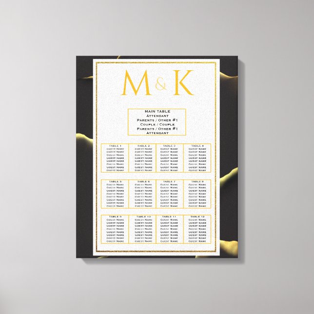 Schwarz & Golden 💡 Modernes, Abstraktes, raues Öl Leinwanddruck (Vorderseite)