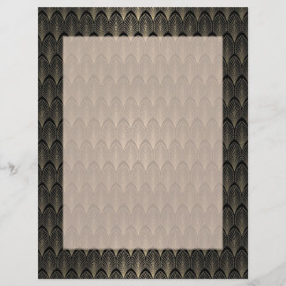 Schwarz-goldene Art Deco