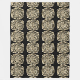 schwarz-goldene Fleecedecke