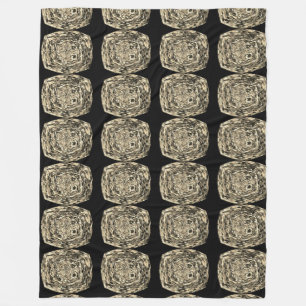 schwarz-goldene Fleecedecke