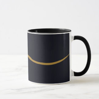 Schwarz-goldenes Tasse Design