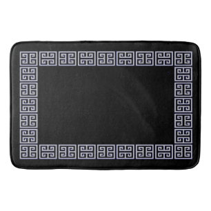 Schwarz-Grau Art Deco Bath Mat Badematte