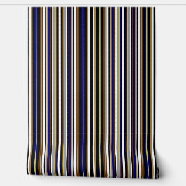 Schwarz, Grau, Blau und Weiß, Multistreifen Tapete