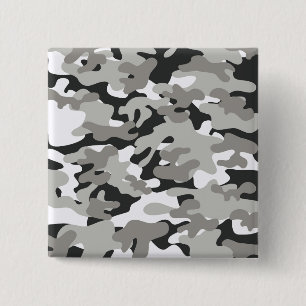 Schwarz-Grau-Camouflage Button