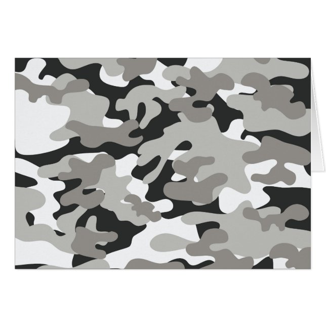 Schwarz-Grau-Camouflage-Design (Vorderseite (Horizontal))