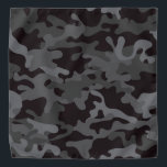 Schwarz-Grau-CAMOUFLAGE  Halstuch<br><div class="desc">CAMOUFLAGE Bandana</div>
