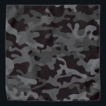 Schwarz-Grau-CAMOUFLAGE Halstuch<br><div class="desc">CAMOUFLAGE Bandana</div>