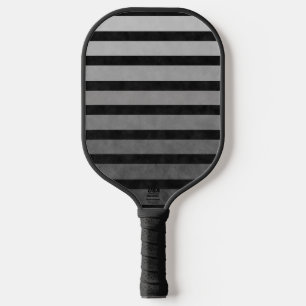 Schwarz-Grau-Camouflage Texturierte Streifen Pickleball Schläger