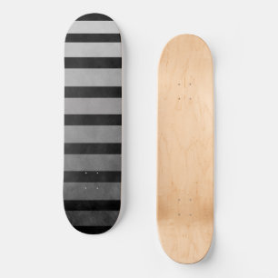 Schwarz-Grau-Camouflage Texturierte Streifen Skateboard