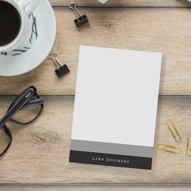 Schwarz/Grau Farbblock Post-it Klebezettel (Von Creator hochgeladen)