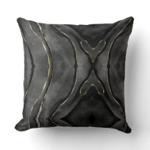 Schwarz-Grau-Gürtelstreifen mit Abstraktem Kissen