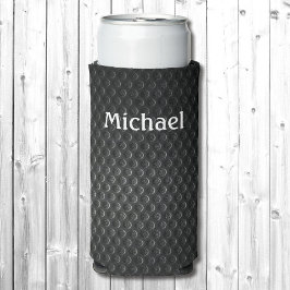 Schwarz & Grau Hinzufügen Sie Ihren Namen groß Sel Selters Dosenkühler