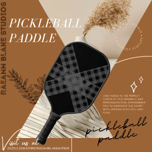 Schwarz & Grau Maßgeschlagener Pickleball-Schläger Pickleball Schläger