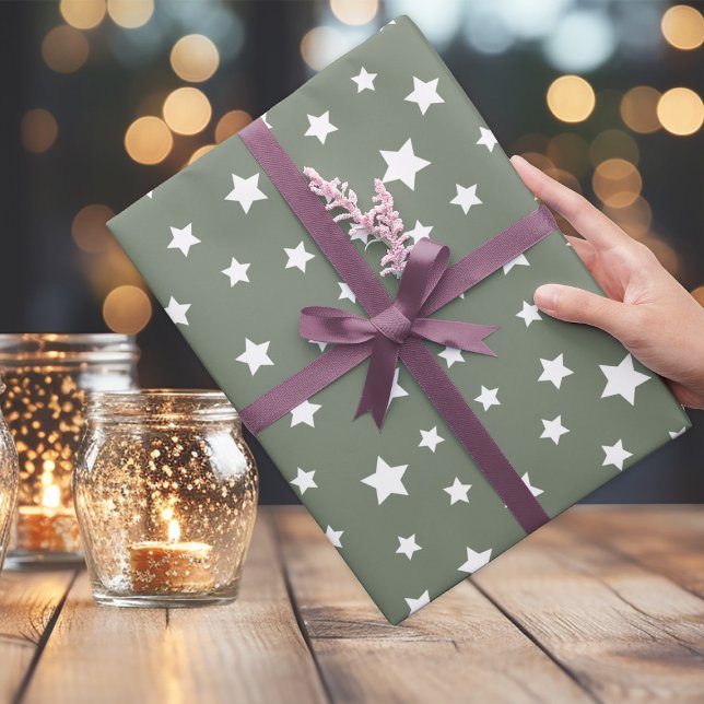 Schwarz-Grau mit Sternmuster Geschenkpapier (Von Creator hochgeladen)