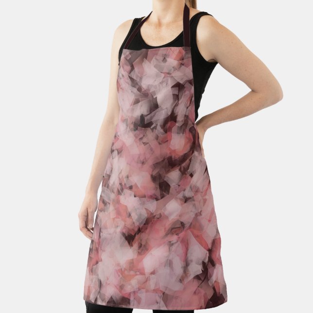 Schwarz Grau Pink Weiß Moderne Geometrische Abstra Schürze (InSitu)