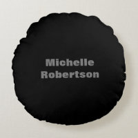 Schwarz-Grau Schlichter Minimalistischer Name hinz