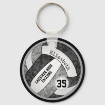 Schwarz-Grau-Schule Farben Mädchenvolleyball