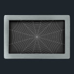 Schwarz-Grau-Spinnennetz Halloween-Muster Rechteckige Gürtelschnalle<br><div class="desc">Schwarz graues Spinnennetz Halloween elegantes cooles lustiges Muster. Spaß und coole Unisex suchen nach Kindern und Erwachsenen. Ein tolles Halloween Cobweb Design auf Custom Black.</div>