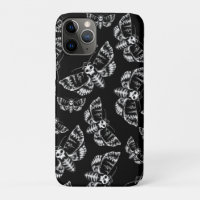 Schwarz-Grau-Tote Kopf Hawk Moth Gothic Skull