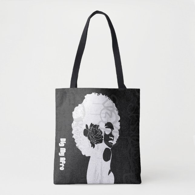 Schwarz, Grau und cool Afro (Vorderseite)