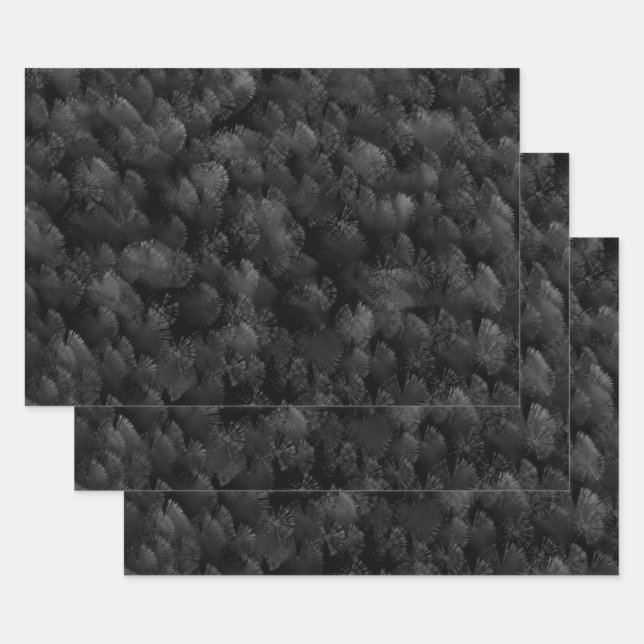 Schwarz-Grau und farbenfrohe Feuerwerke Abstrakt Geschenkpapier Set (Set)