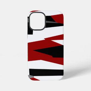 Schwarz, grau und weiß iPhone 12 mini hülle