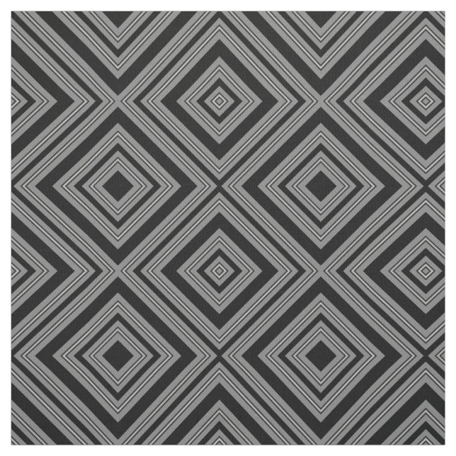 Schwarz-Grau- und Weißdiamanten Stoff (Muster)