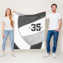 Schwarz-Grau-Volleyball w-Athleten individuelle Na