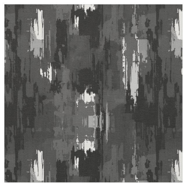 Schwarz/Grau/Weiß Abstrakte Farbe Stoff (Nahaufnahme)