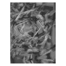 Schwarz-graue Farbquadrate, 'falsche Pinselstriche Tischdecke