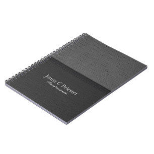 Schwarz-Graue Imitate Ledertextur Hintergrund Notizblock