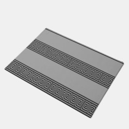 Schwarz-Graue-Schlüssellinien Fußmatte