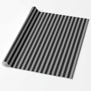 Schwarz-Graue Streifen Streifen Streifen Streifen Geschenkpapier