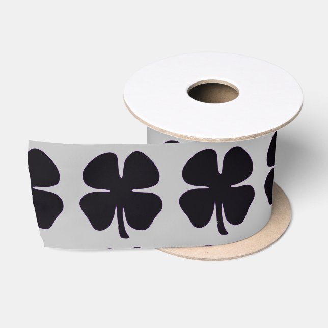 Schwarz Grauer Bandspool Satinband (Spule)