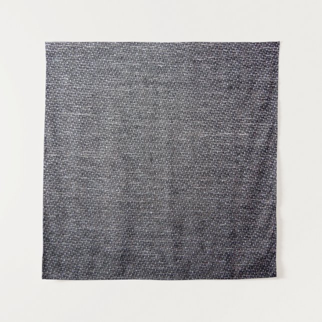 schwarz-graues Tuch Wandteppich (Vorderseite)