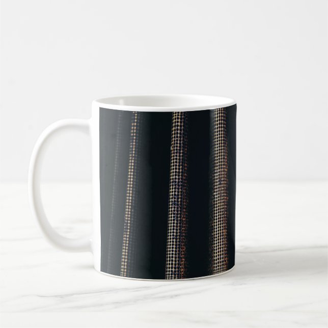 Schwarz-Grautextil Kaffeetasse (Links)