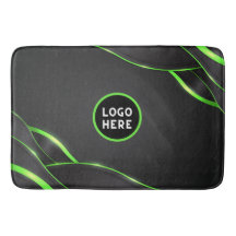 Schwarz-Grün-Abstrakte Fluid-Design | Logo hinzufü