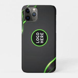 Schwarz-Grün-Abstrakte Fluid-Design Logo hinzufü Case-Mate iPhone Hülle
